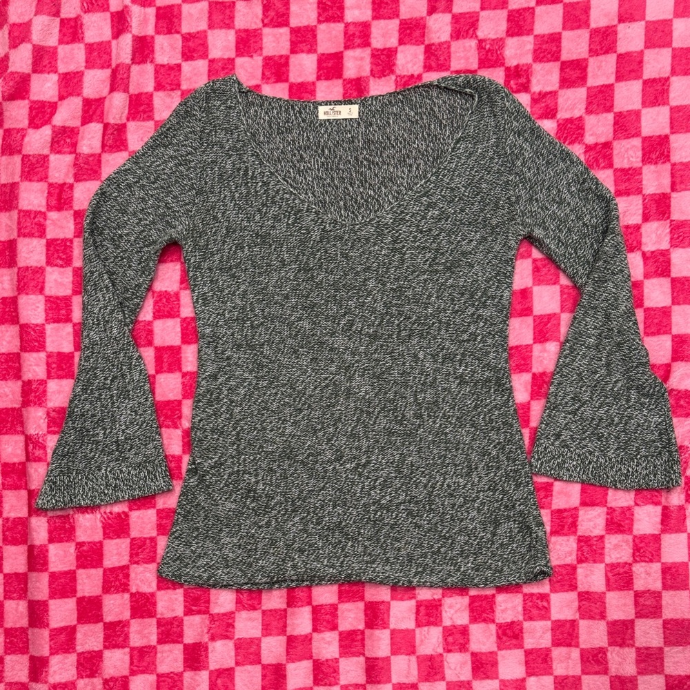 Hollister Green Scoop Neck Sweater
